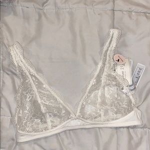 White bralette